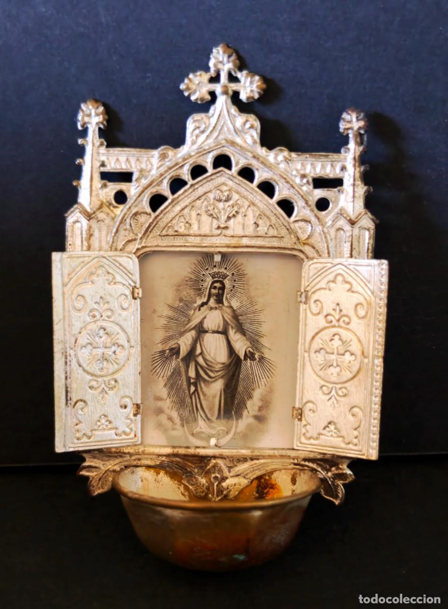 Arte: RETABLO ALTAR - PILA DE AGUA BENDITA