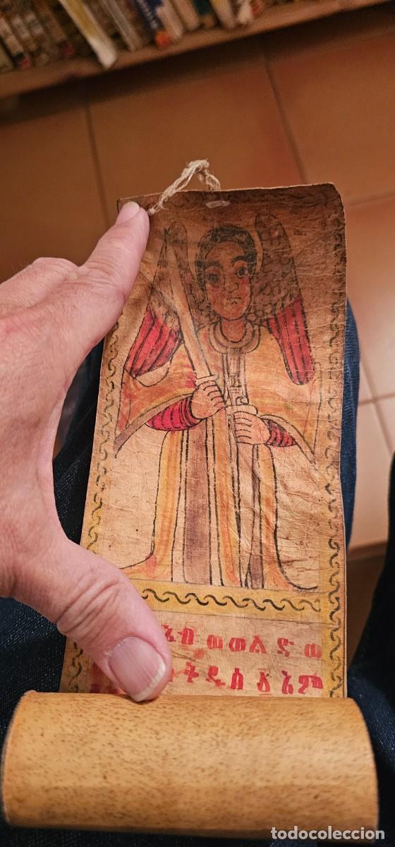 Arte: Pergamino etiope muy antiguo pintura