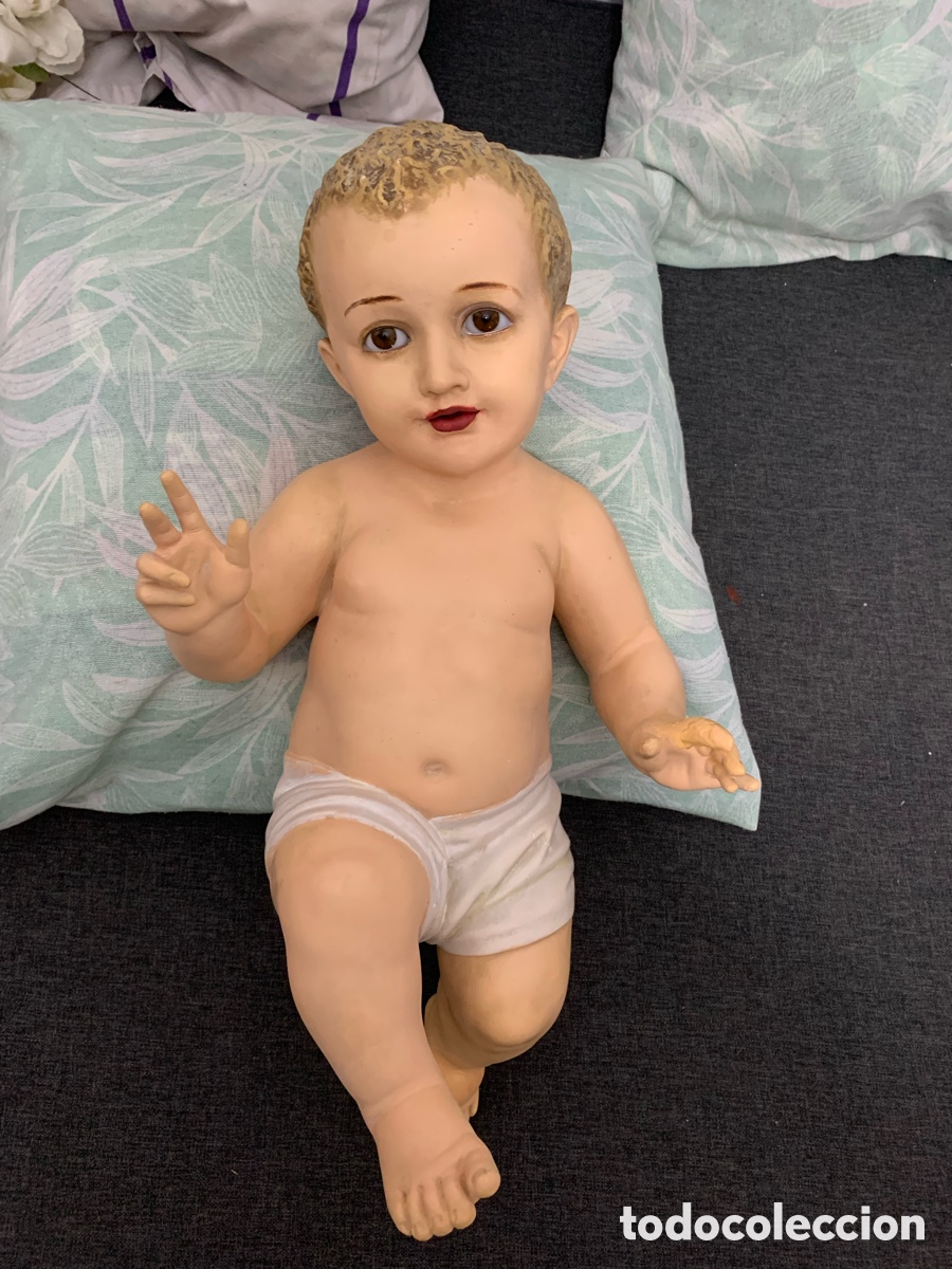 Arte: Ni&ntilde;o Jes&uacute;s talleres renacimiento Olot 50 cm