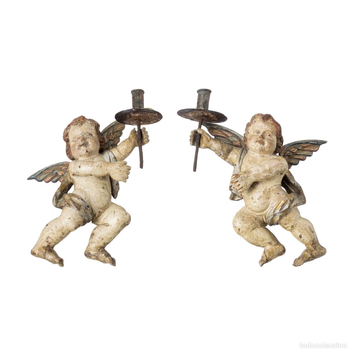Arte: Pareja de &aacute;ngeles, siglo XVIII