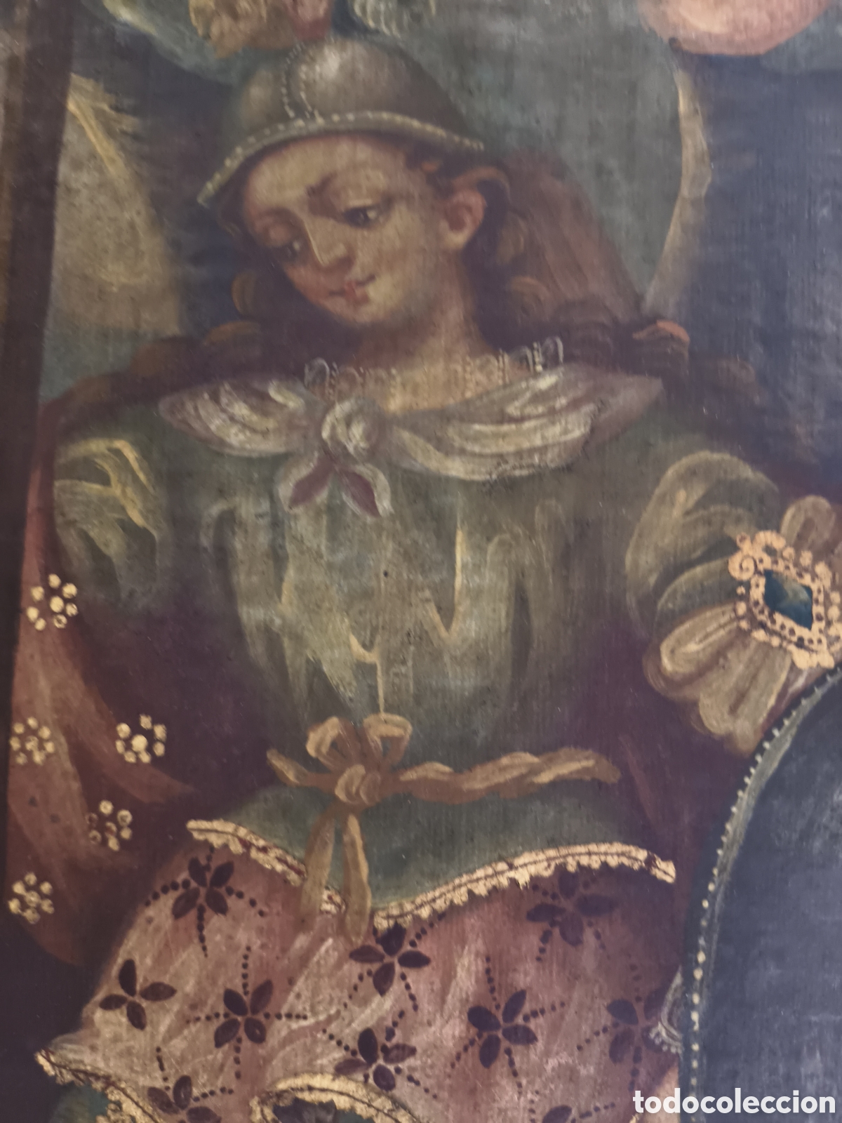 Arte: &Aacute;ngel arcabucero luchando contra la serpiente