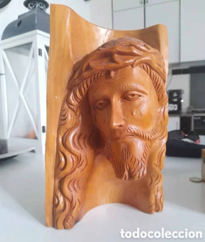 Arte: Busto Cristo Madera Tallada
