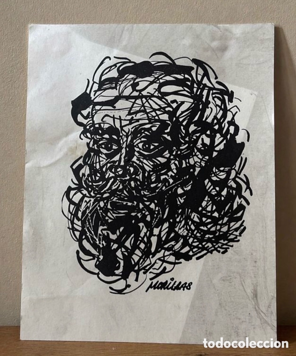 Arte: Litograf&iacute;a firmada en plancha retrato