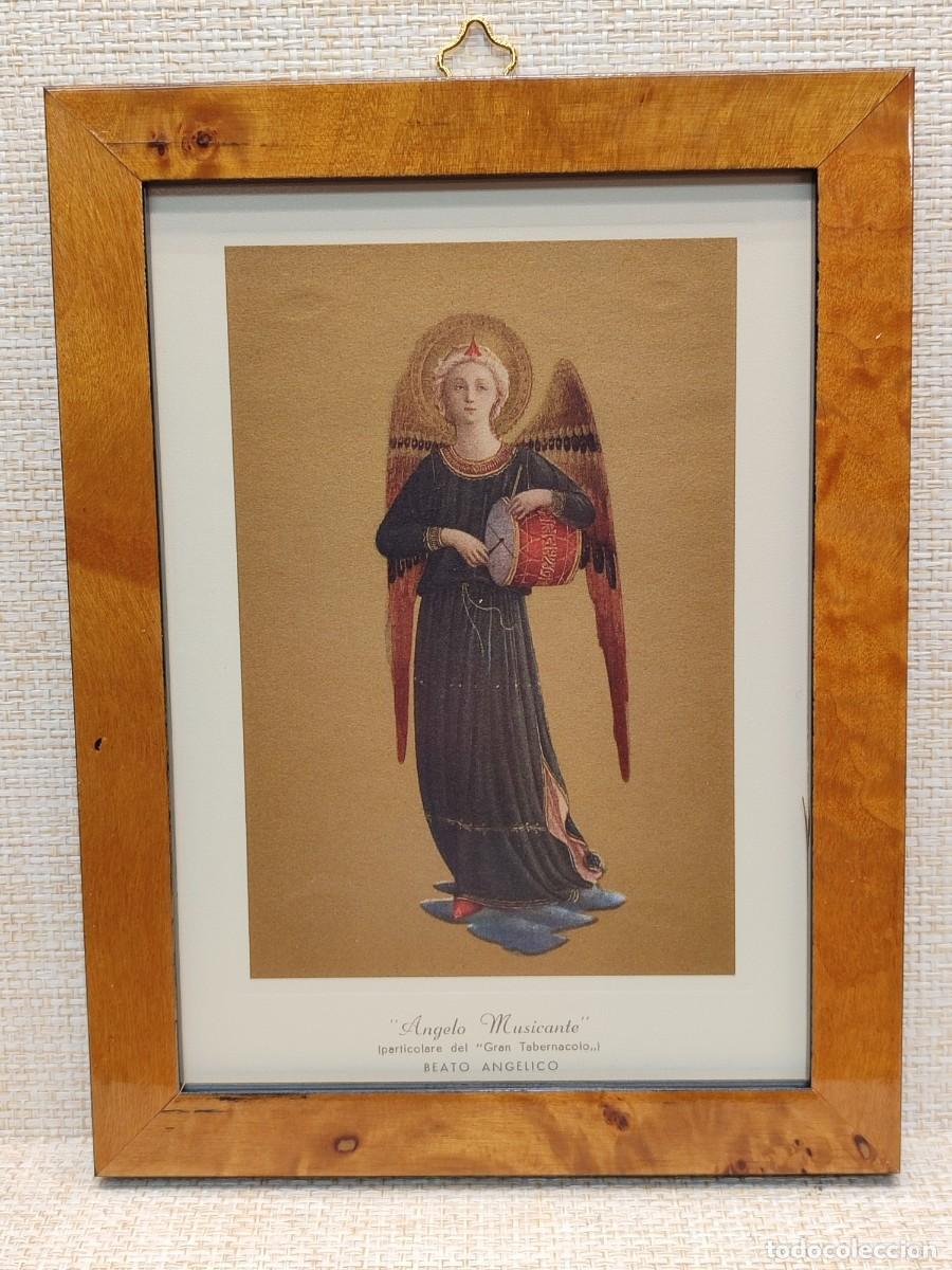 Arte: Angelo musicante III, de Fra Angelico. Roberto Hoesch 1940, Cuadro