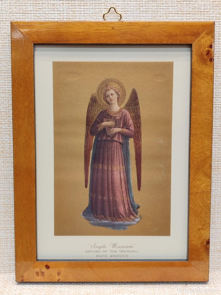 Arte: Angelo musicante IV, de Fra Angelico. Roberto Hoesch 1940, Cuadro