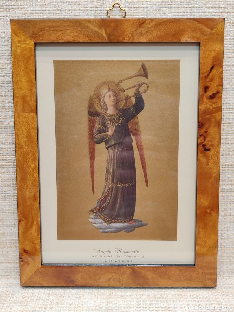 Arte: Angelo musicante VI, de Fra Angelico. Roberto Hoesch 1940, Cuadro