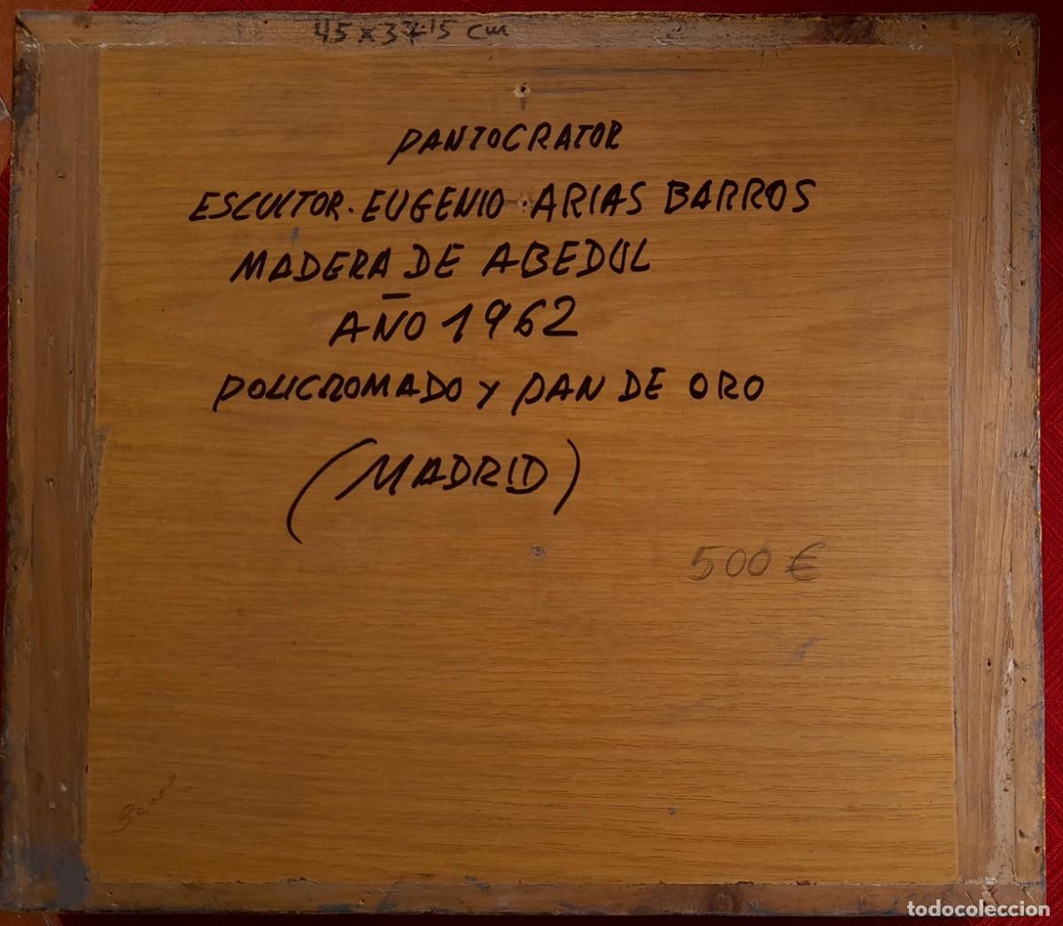 Arte: Pantocr&aacute;tor, talla sobre madera. A&ntilde;o 1962. - Foto 9