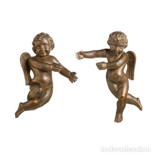 Kunst: Arte sacro - Pareja de &aacute;ngeles - Siglo XIX