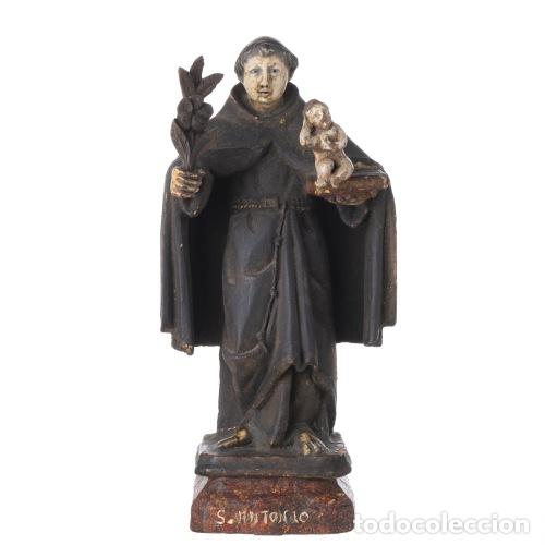 Arte: Arte sacro - San Antonio con el Ni&ntilde;o Jes&uacute;s - Siglo XIX