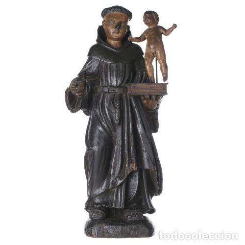 Arte: Arte sacro - San Antonio con el Ni&ntilde;o Jes&uacute;s - Siglo XVIII