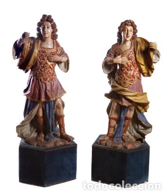 Art: Arte sacro - Pareja de serafines - Siglo XVIII