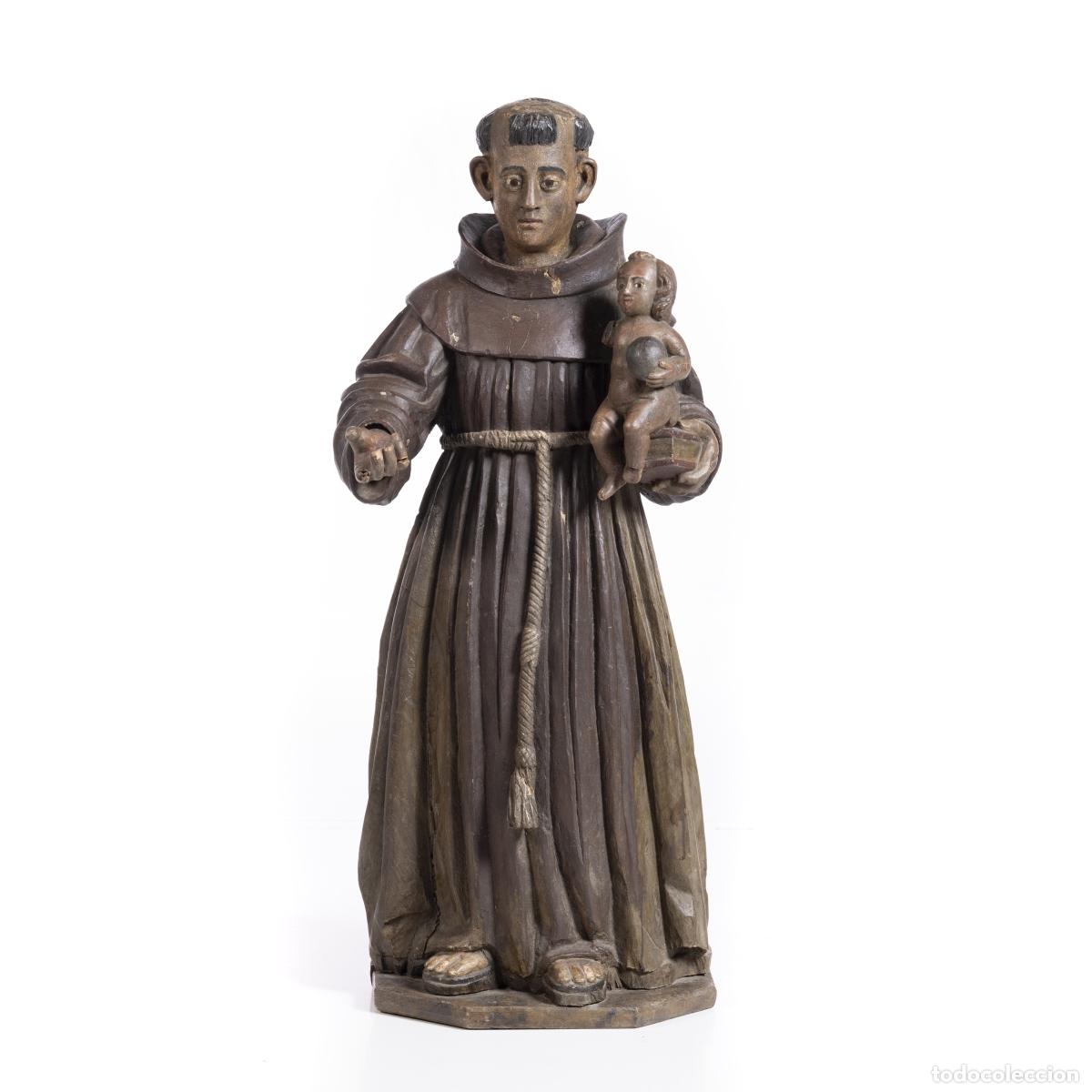 Art: Arte sacro - San Antonio con el Ni&ntilde;o Jes&uacute;s - Siglo XVIII