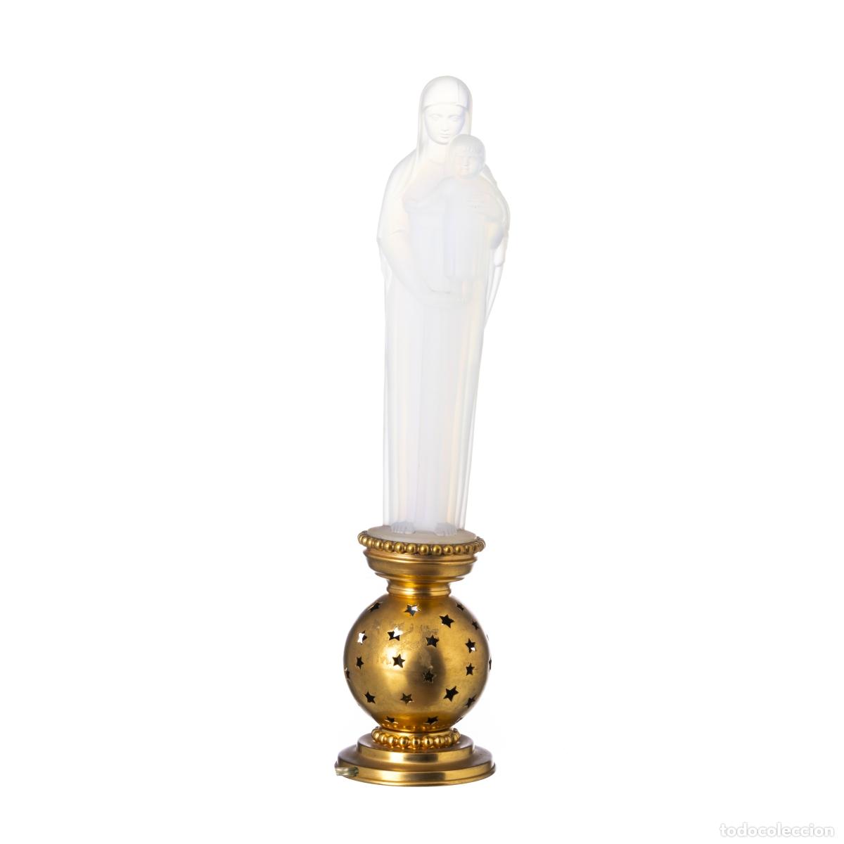 Art: Cristal y vidrio - Nuestra Se&ntilde;ora con el ni&ntilde;o Jes&uacute;s