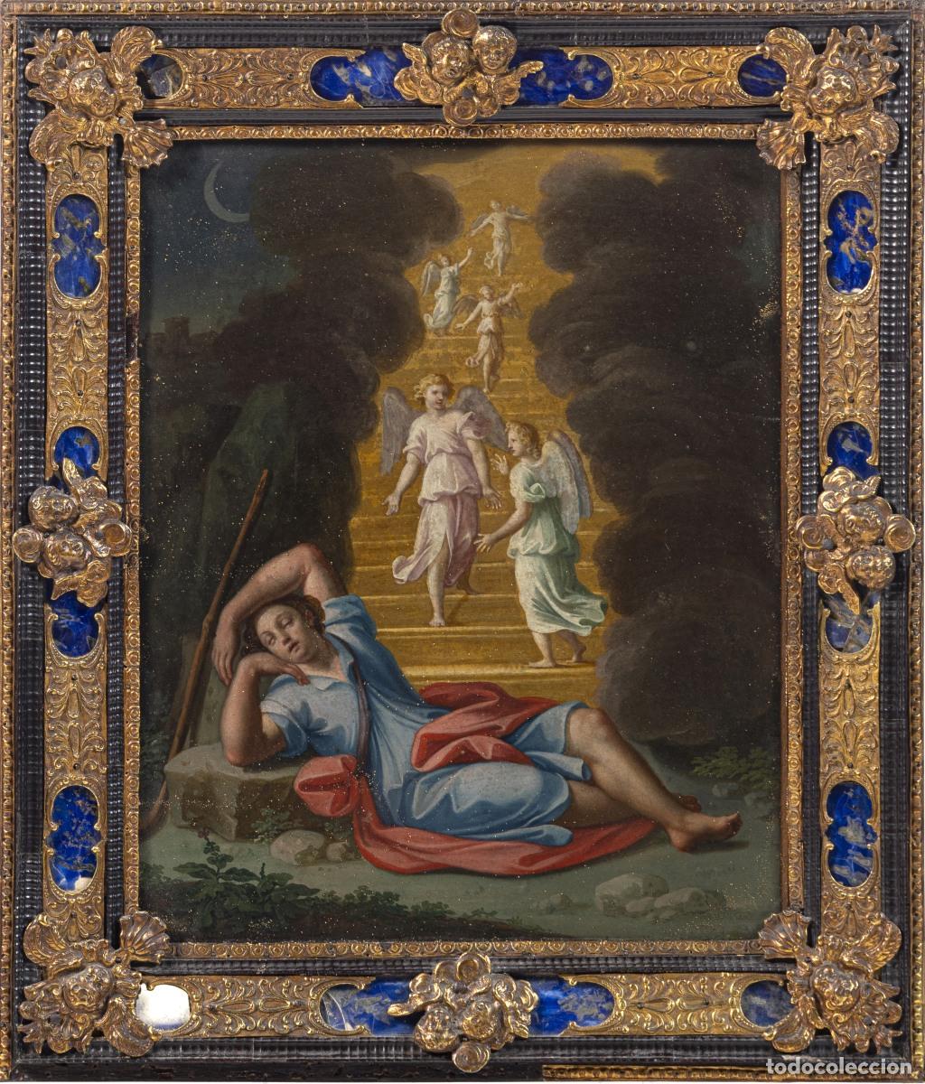 Arte: Pintura - Escuela italiana - 'El sue&ntilde;o de Jacob de la escalera' - Siglo XVII