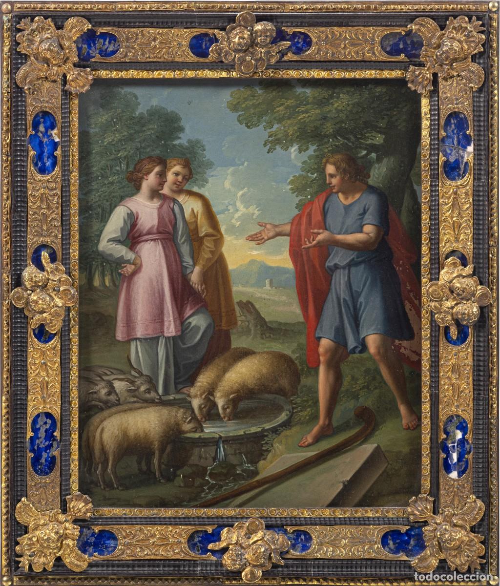 Arte: Pintura - Escuela italiana - 'Mois&eacute;s en el pozo de Madi&aacute;n' - Siglo XVII