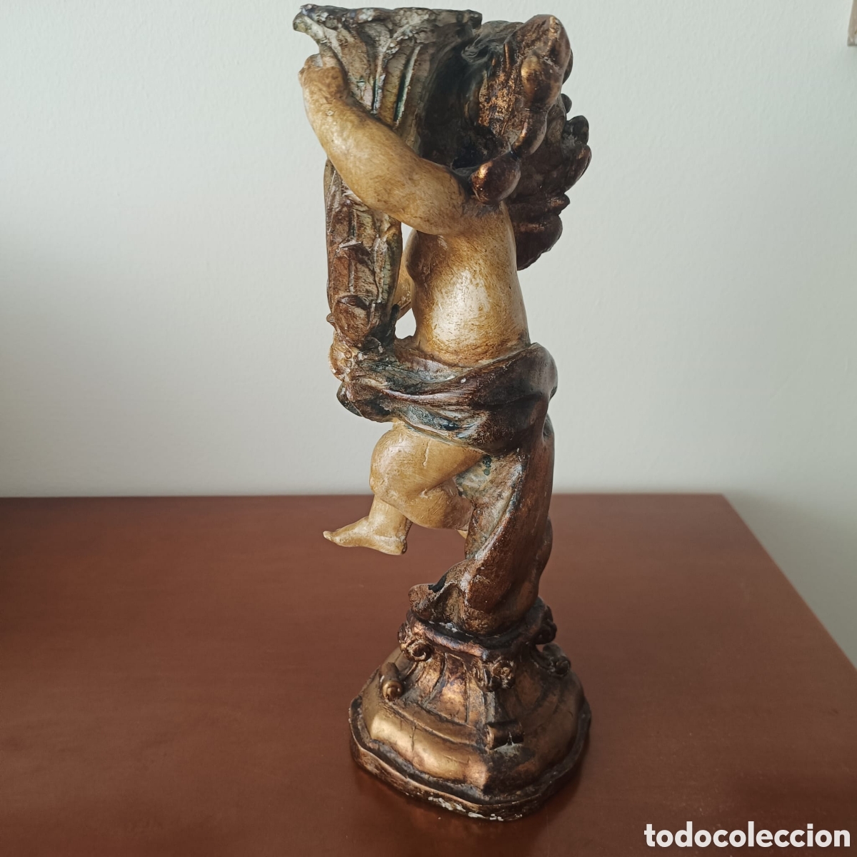 Arte: Portavelas &Aacute;ngel Barroco - Foto 3
