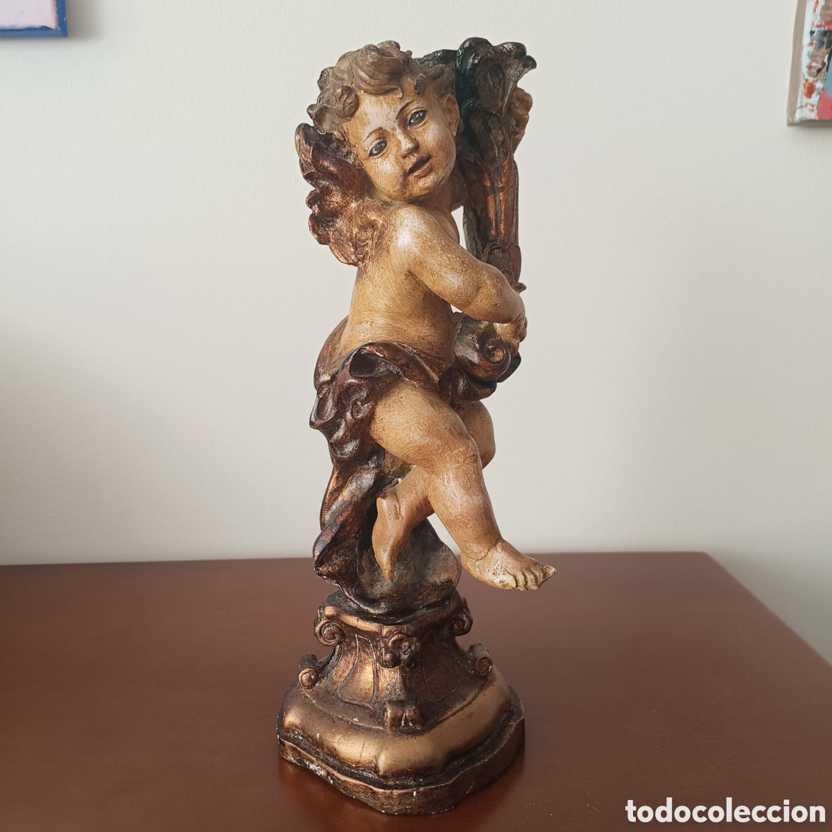 Arte: Portavelas &Aacute;ngel Barroco - Foto 5