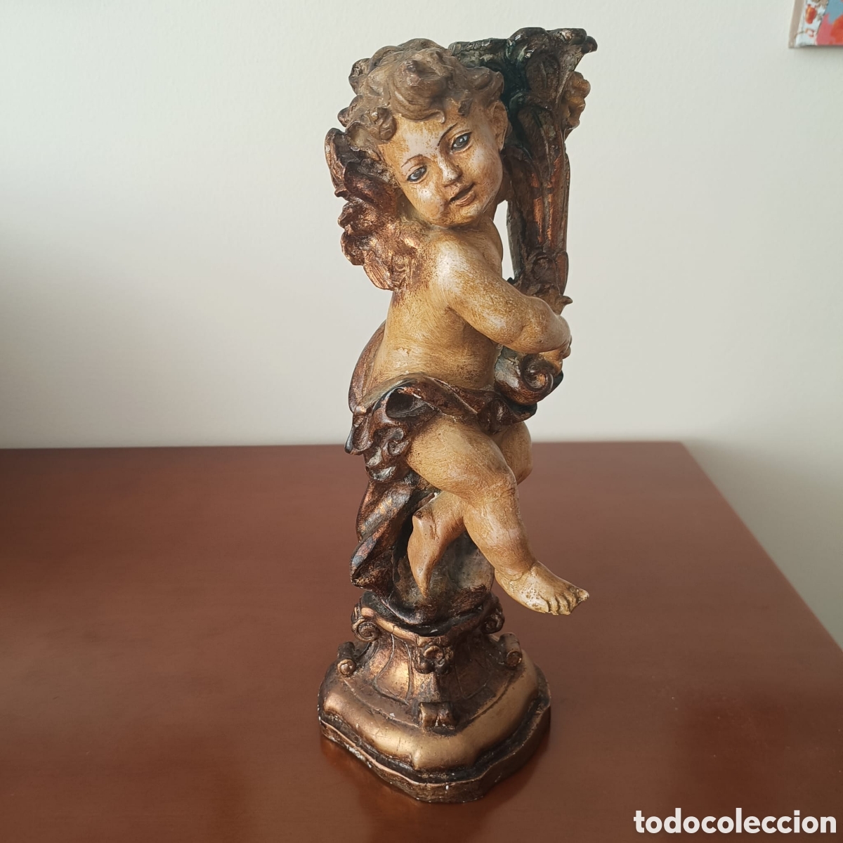 Arte: Portavelas &Aacute;ngel Barroco - Foto 6
