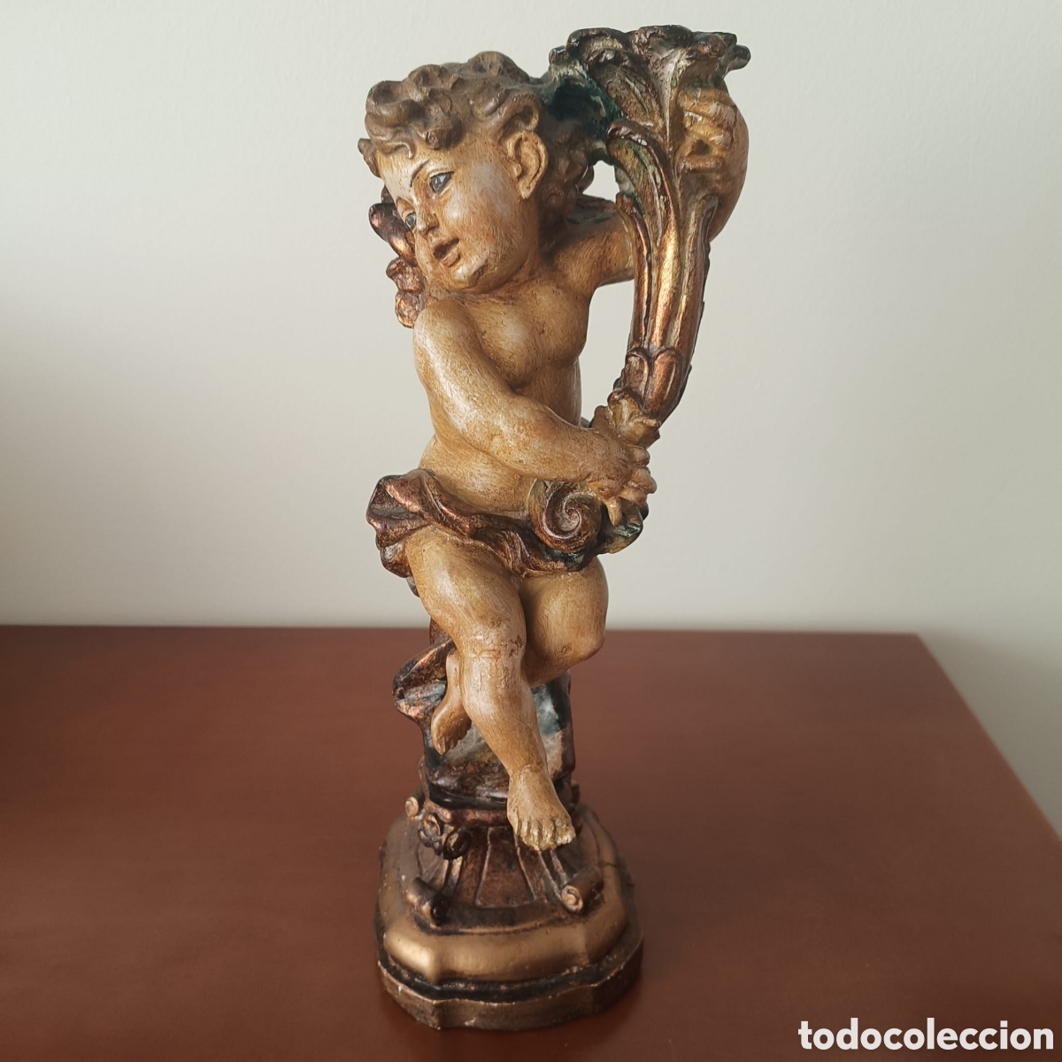 Arte: Portavelas &Aacute;ngel Barroco - Foto 1