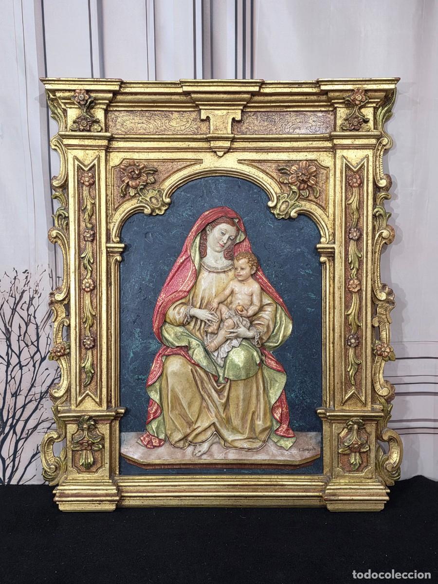 Arte: Relieve en Alabastro Moldeado. Policrom&iacute;a al &oacute;leo. Virgen Castellana Autor: Enrique Orejudo Alonso