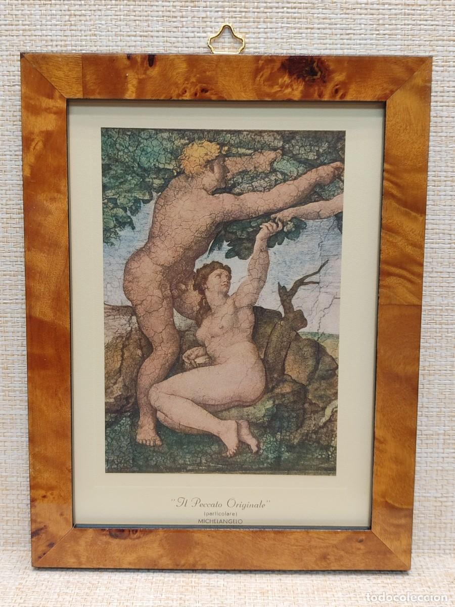Arte: Adam y Eva. El pecado original de Miguel Angel. Ediciones Roberto Hoesch 1940, Cuadro