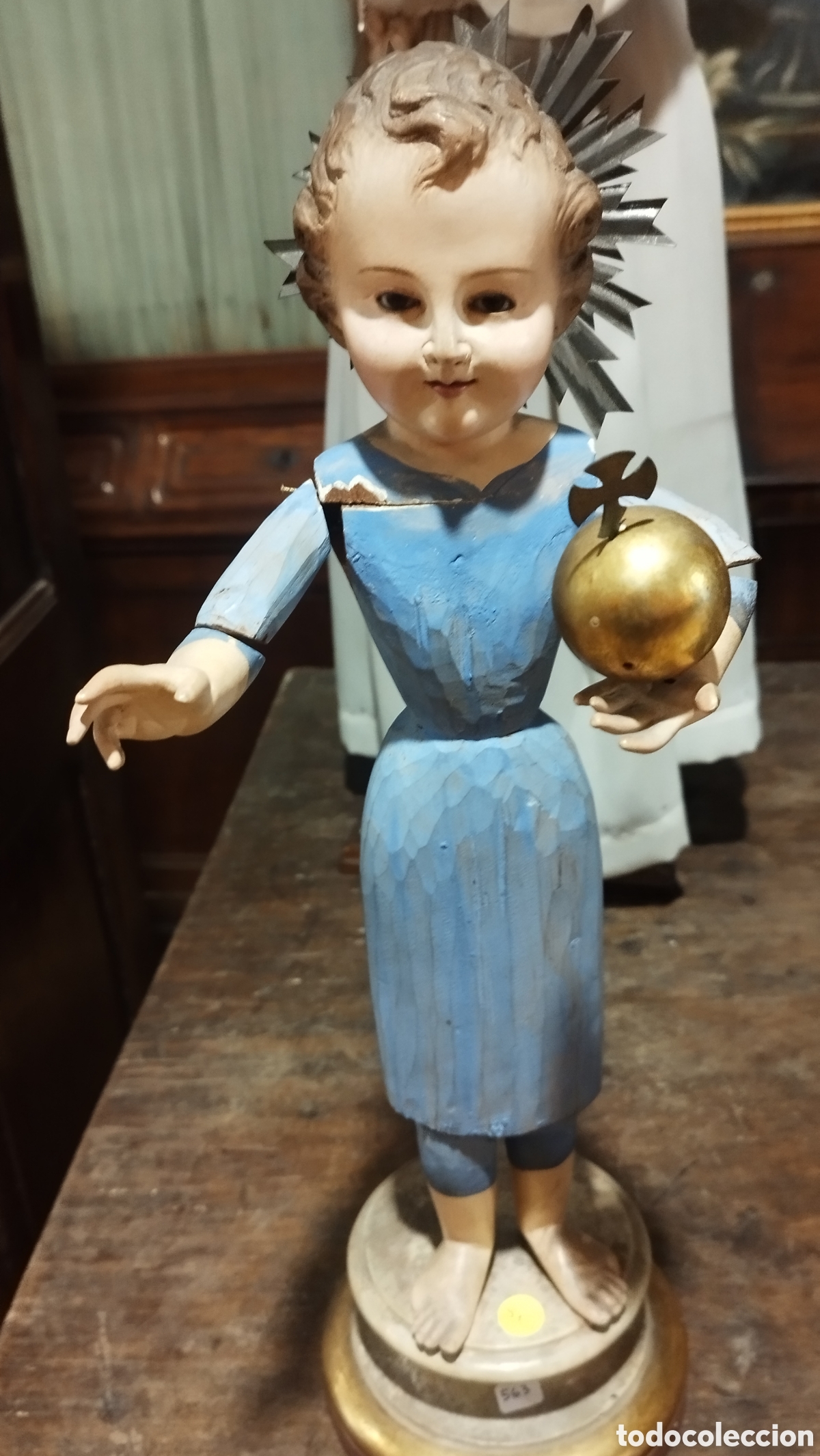 Arte: NI&Ntilde;O JESUS CAP I POTA SIGLO XIX