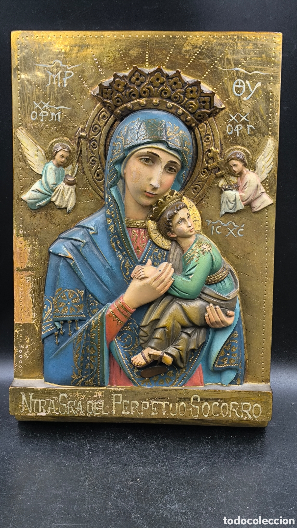 Art: Imagen santa Fe Olot. Arte religioso Palomeque. Nuestra se&ntilde;ora perpetuo Socorro