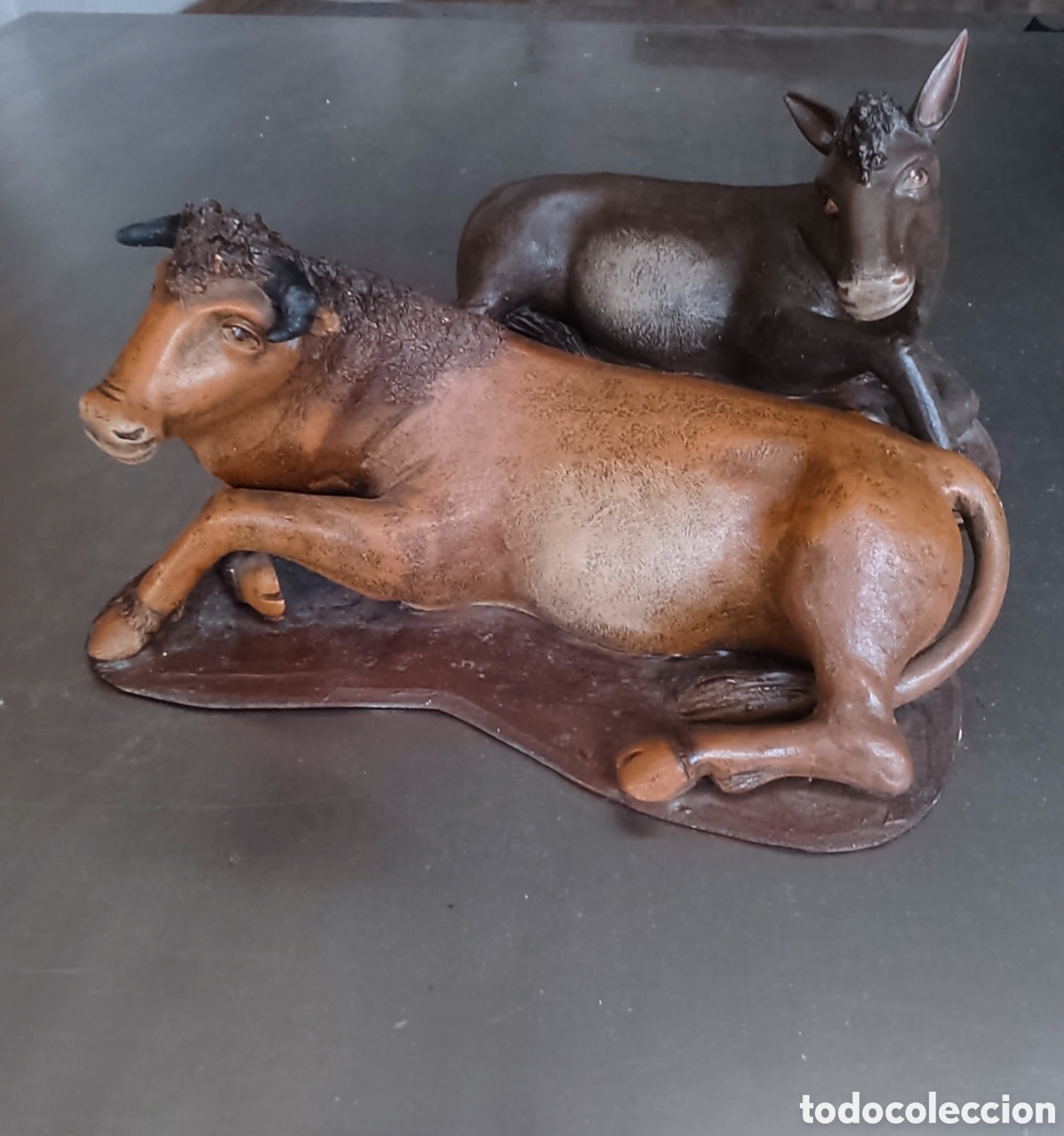 Arte: Figuras nacimiento Buey y mula - Foto 2