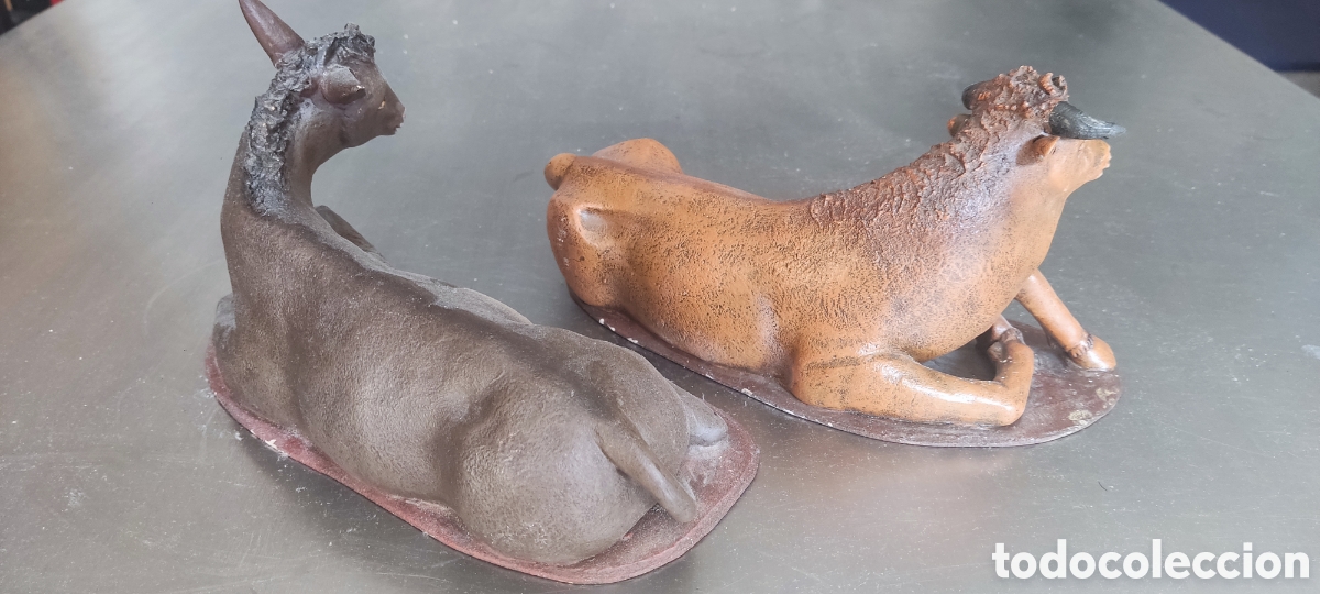 Arte: Figuras nacimiento Buey y mula - Foto 3