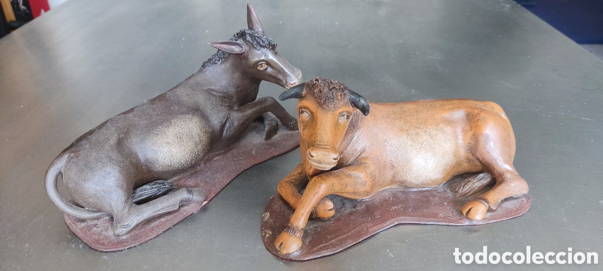 Arte: Figuras nacimiento Buey y mula - Foto 4