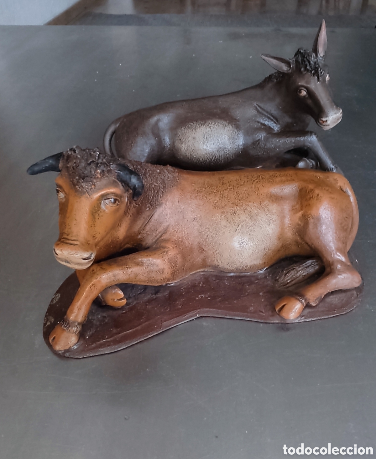 Arte: Figuras nacimiento Buey y mula - Foto 1