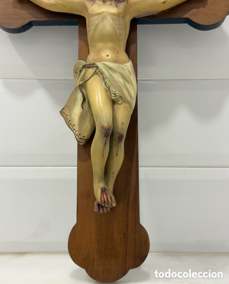 Arte: ANTIGUO CRISTO CRUCIFICADO DE OLOT - Foto 10