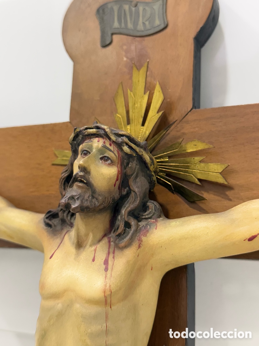 Arte: ANTIGUO CRISTO CRUCIFICADO DE OLOT - Foto 14