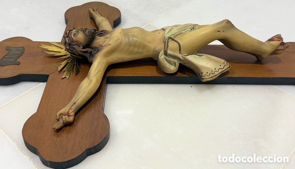 Arte: ANTIGUO CRISTO CRUCIFICADO DE OLOT - Foto 22