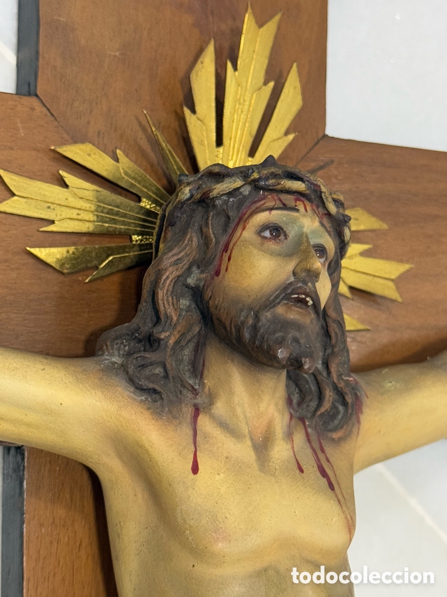 Arte: ANTIGUO CRISTO CRUCIFICADO DE OLOT - Foto 23