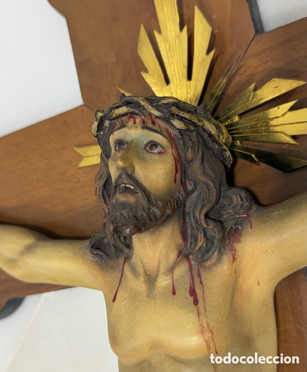 Arte: ANTIGUO CRISTO CRUCIFICADO DE OLOT - Foto 25