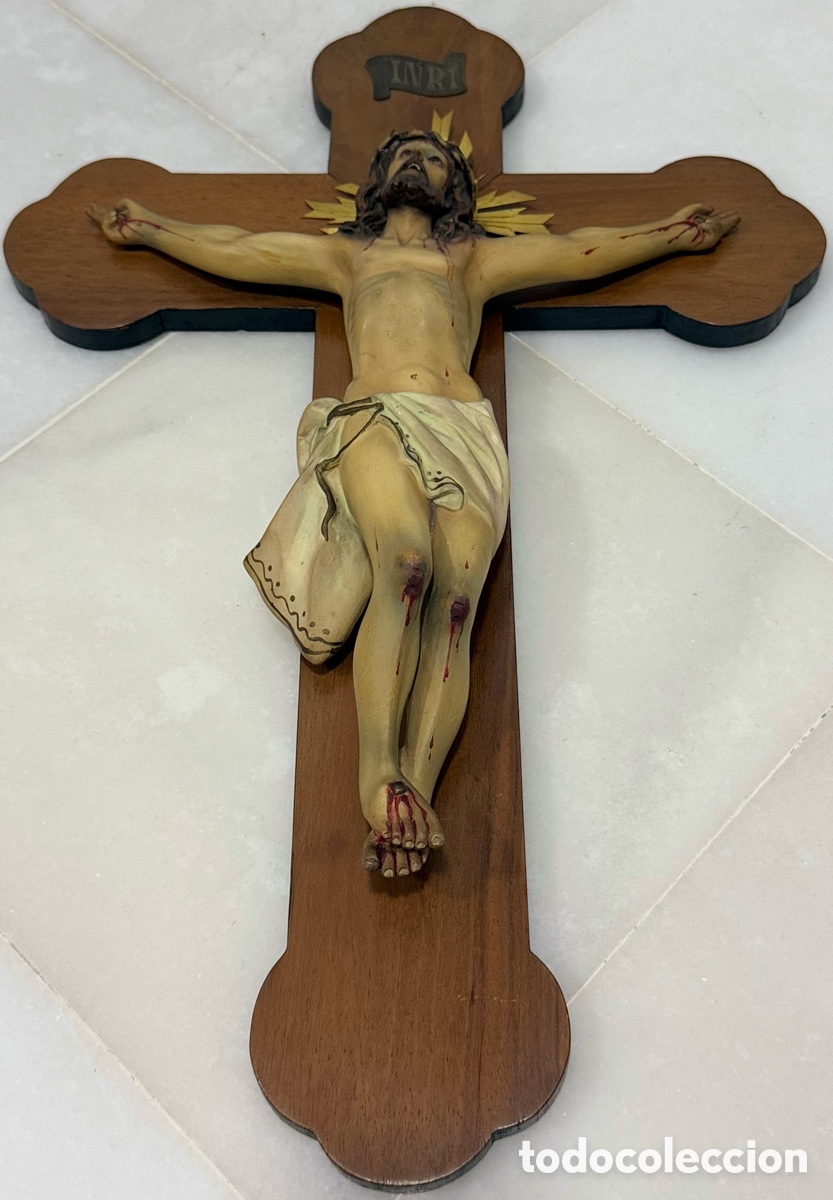 Arte: ANTIGUO CRISTO CRUCIFICADO DE OLOT - Foto 26