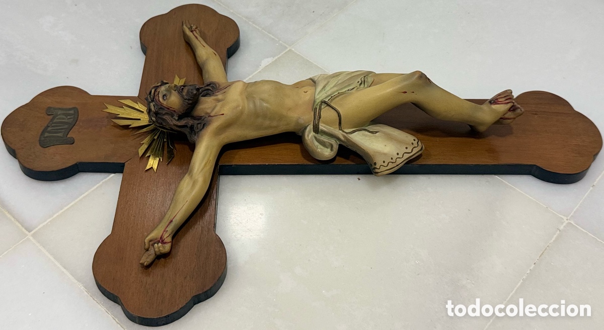 Arte: ANTIGUO CRISTO CRUCIFICADO DE OLOT - Foto 27