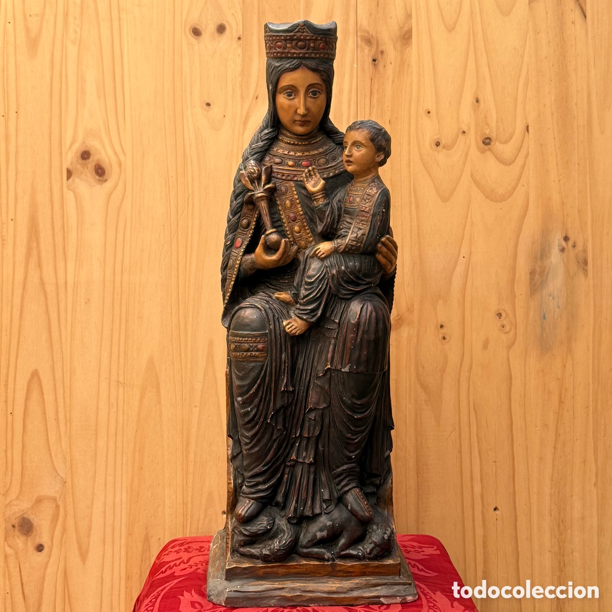 Art: Mare de D&eacute;u del Claustre / Virgen del Claustro - Solsona - Escayola - Ff. S. XIX / Pp. S. XX