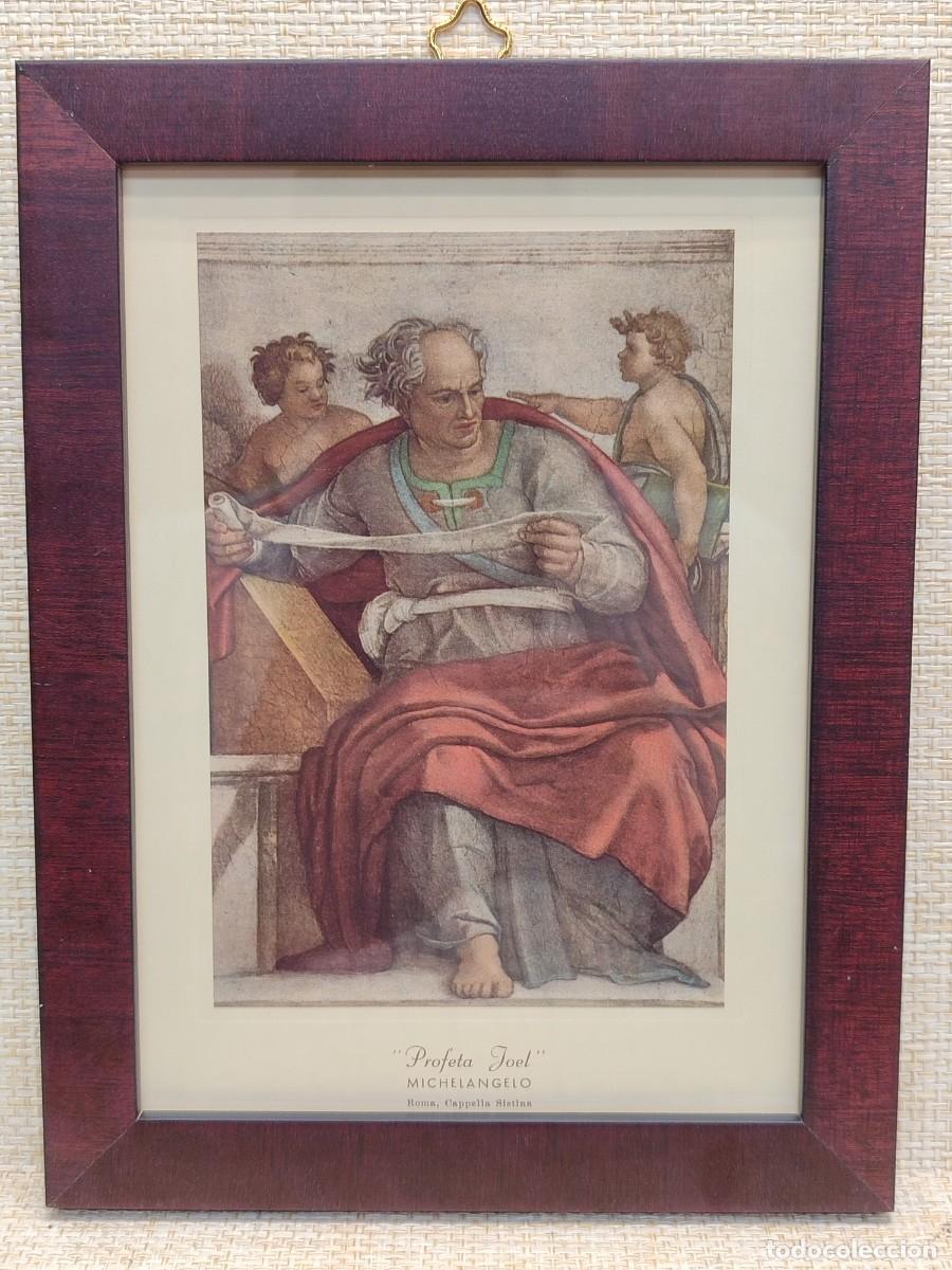 Arte: Profeta Joel de Miguel Angel. Capilla Sixtina. Ediciones Roberto Hoesch 1940, Cuadro