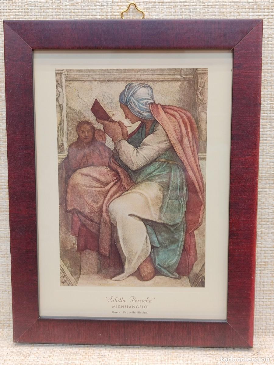 Arte: Sibila P&eacute;rsica de Miguel Angel. Capilla Sixtina. Ediciones Roberto Hoesch 1940, Cuadro