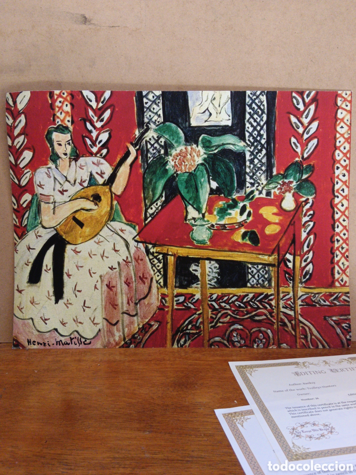 Arte: Obra de arte Litograf&iacute;a sellada