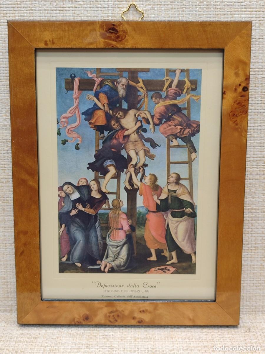 Arte: Descenso de la Cruz de Lippi . Galeria de la Academia. Florencia. Edic. Roberto Hoesch 1940, Cuadro