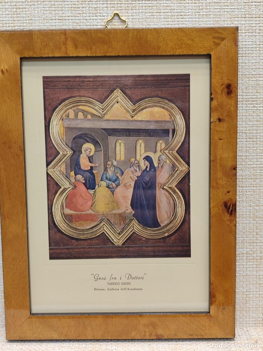 Arte: Disputa entre los doctores. Taddeo Gaddi. Galeria de la Academia. Edic. Roberto Hoesch 1940, Cuadro