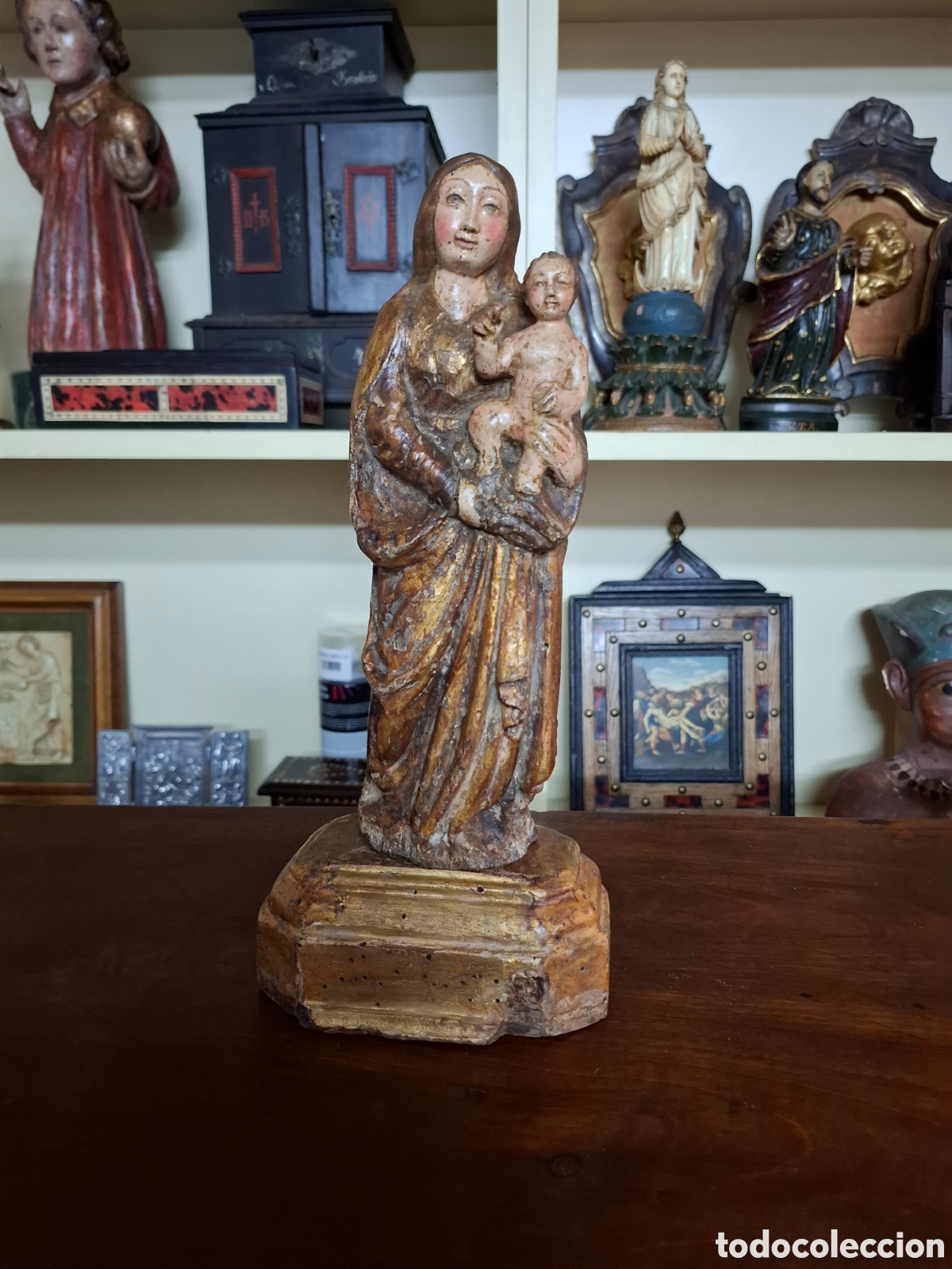 Arte: Virgen con ni&ntilde;o siglo xvii