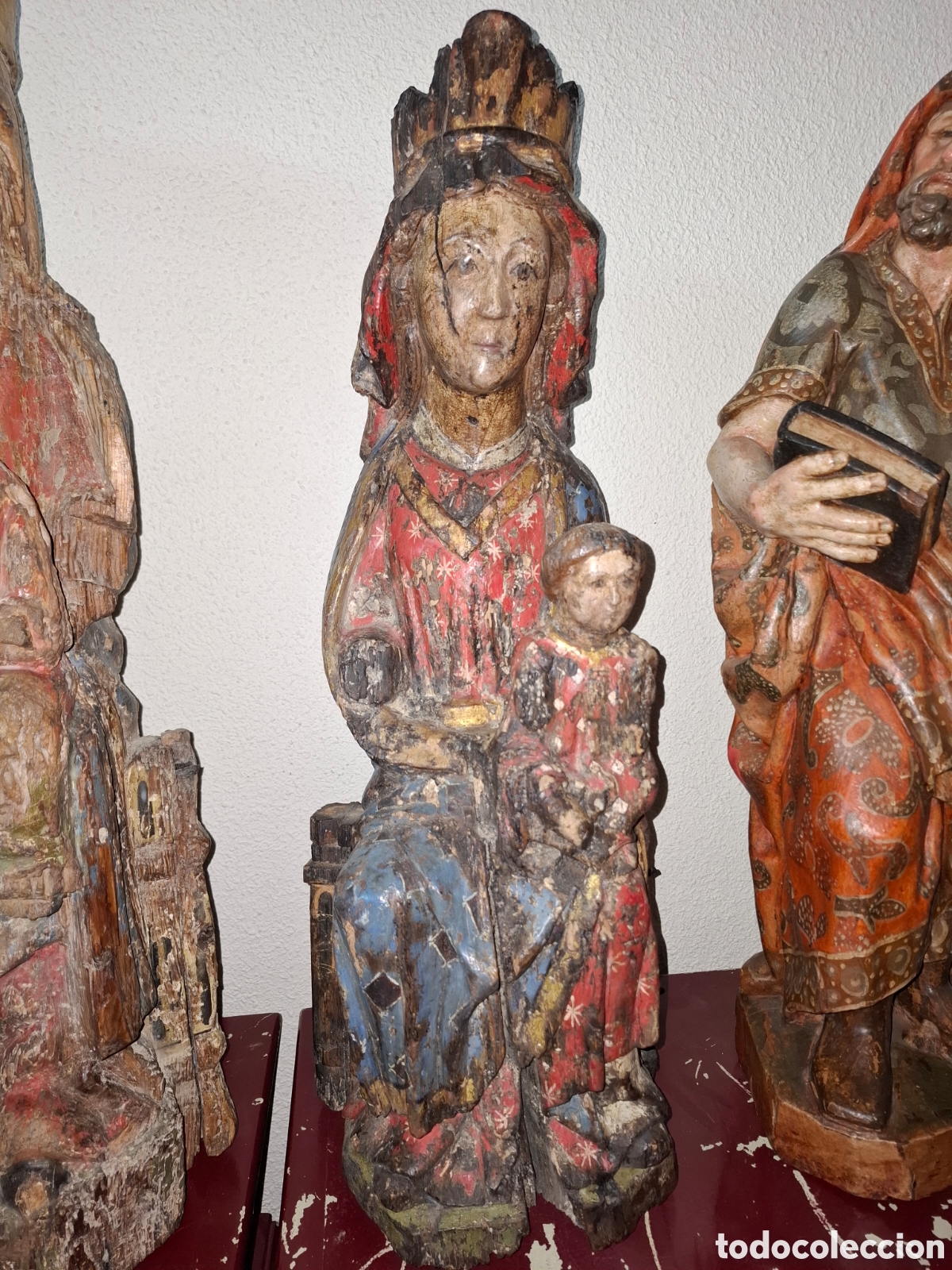 Arte: Importante virgen con ni&ntilde;o romanica