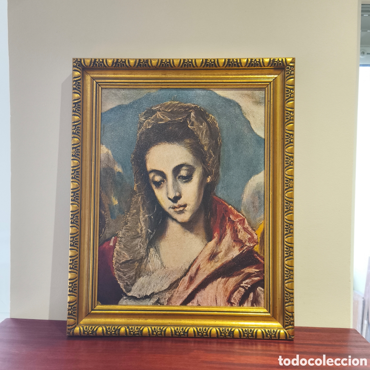 Arte: Cuadro recreaci&oacute;n del Greco - Virgen de la Leche