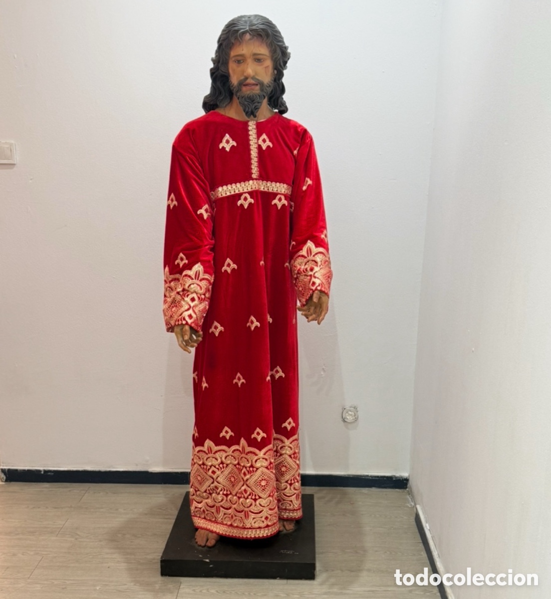 Arte: MANUEL MART&Iacute;N NIETO 2011 Gran Cristo de Tama&ntilde;o Natural Madera Policromada