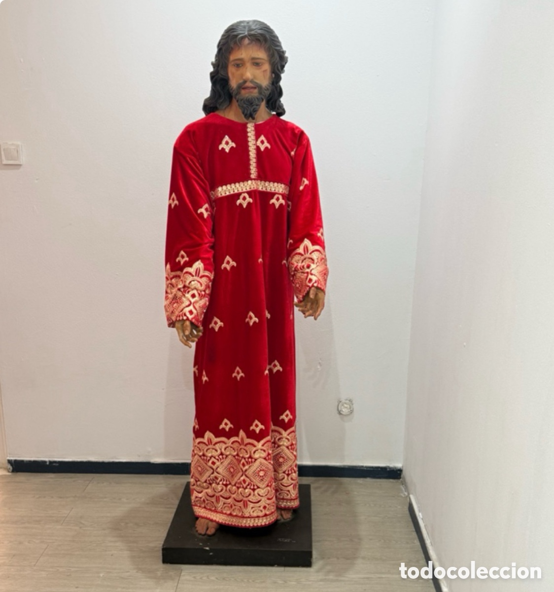 Arte: MANUEL MART&Iacute;N NIETO 2011 Gran Cristo de Tama&ntilde;o Natural Madera Policromada