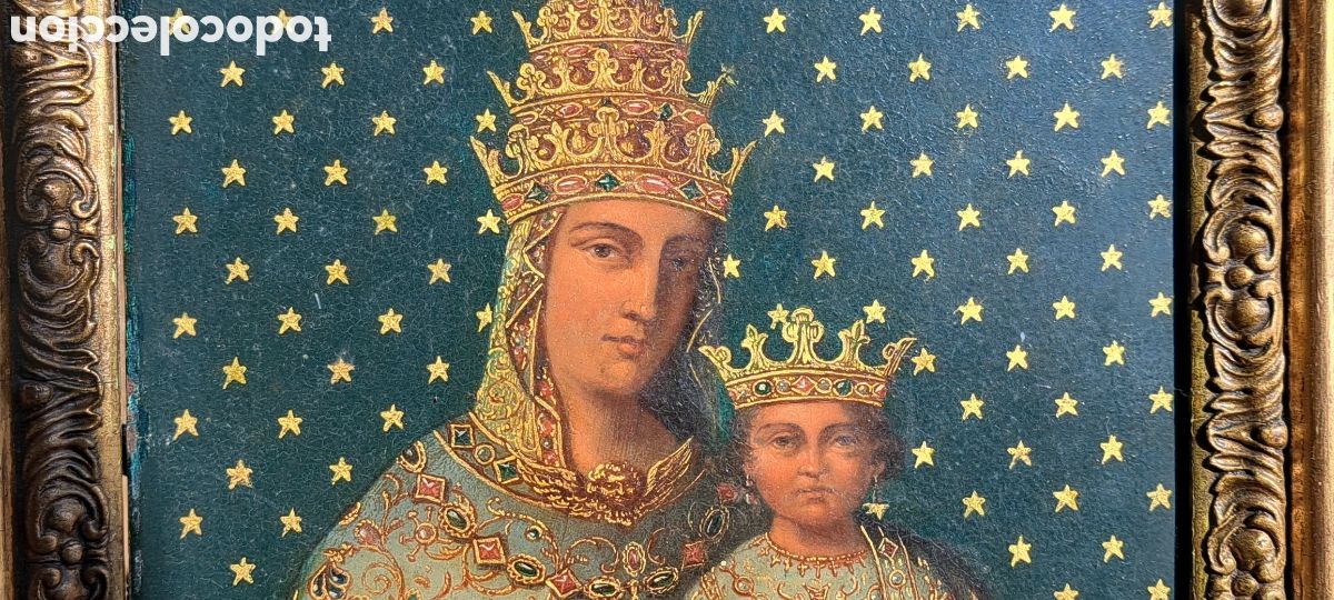 Arte: REGINA COELI EXCEPCIONAL PINTURA SOBRE COBRE